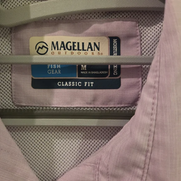 Magellan Outdoors Lavender Classic Fit Shirt Medium - Picture 2 of 3